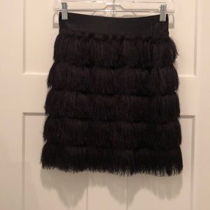 Banana republic fringe mini skirt